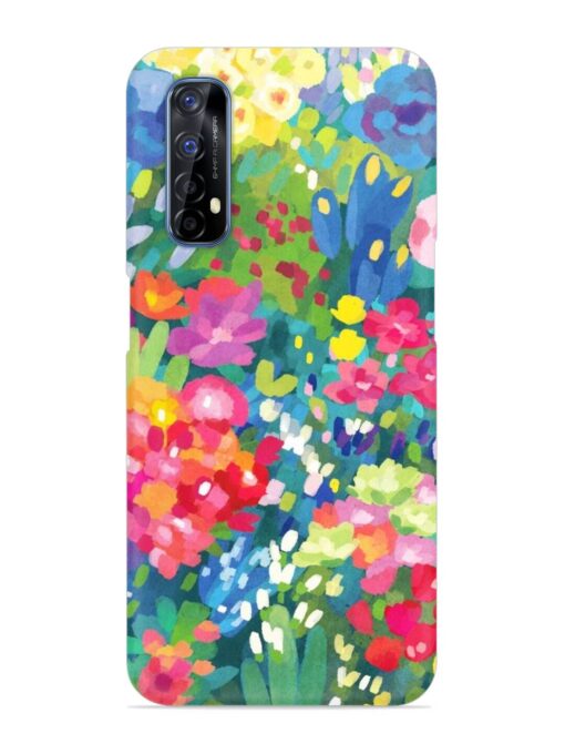 Watercolor Flower Art Snap Case for Realme 7 Zapvi