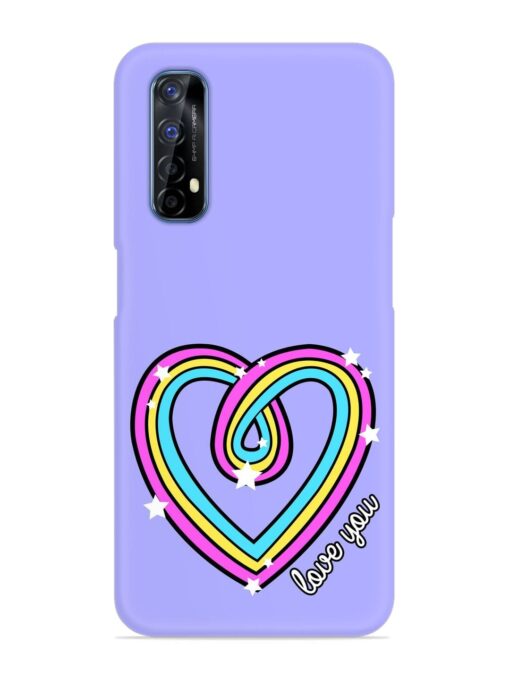 Colorful Rainbow Heart Snap Case for Realme 7 Zapvi