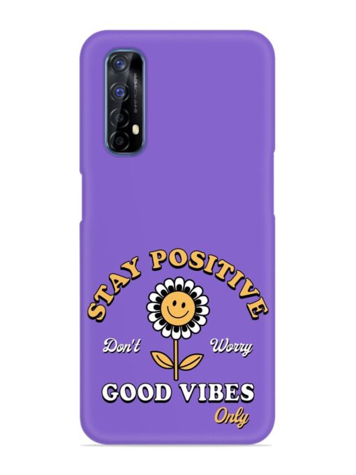 Retro Positive Flower Snap Case for Realme 7 Zapvi