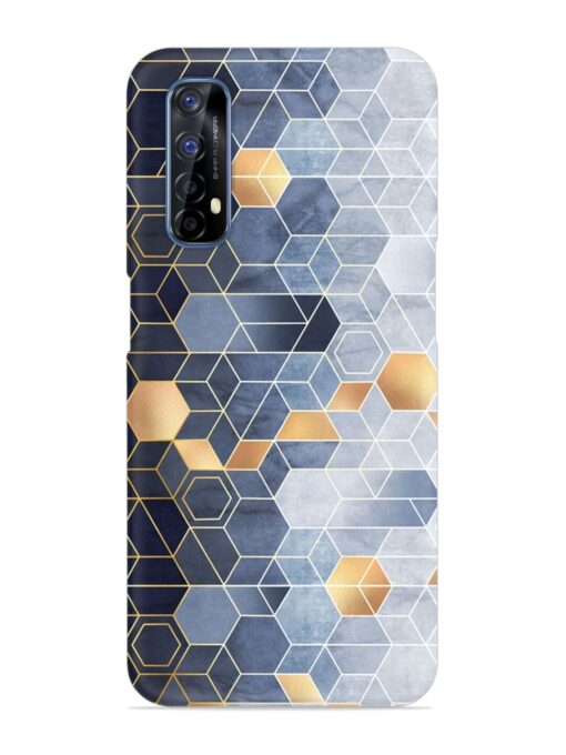 Geometric Abstraction Hexagons Snap Case for Realme 7 Zapvi