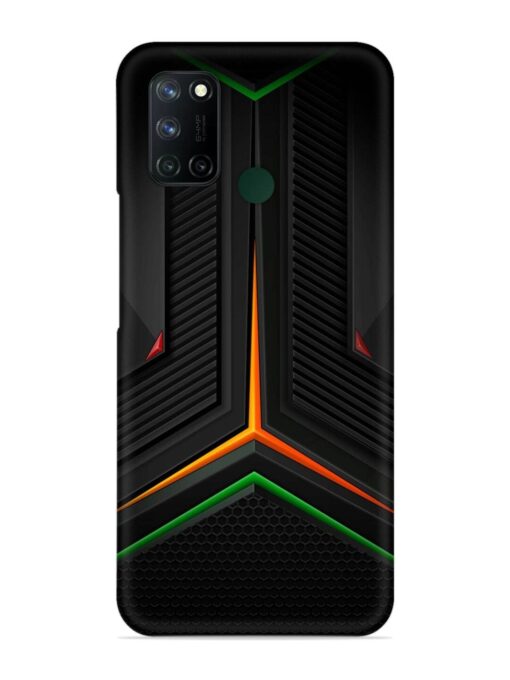 Orange Triangle Light Snap Case for Realme 7I Zapvi