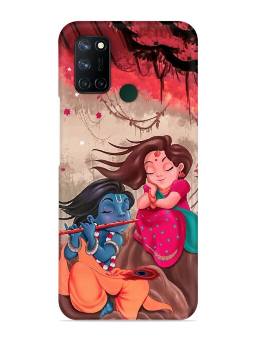 Radhe Krishna Water Art Snap Case for Realme 7I Zapvi