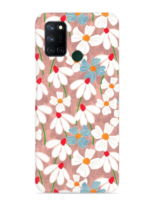 Abstract Petal Flowers Snap Case for Realme 7I Zapvi