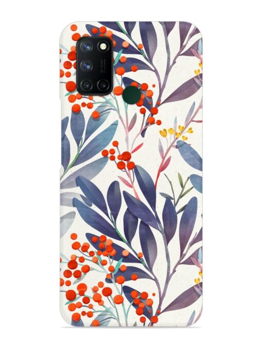 Seamless Floral Pattern Snap Case for Realme 7I Zapvi