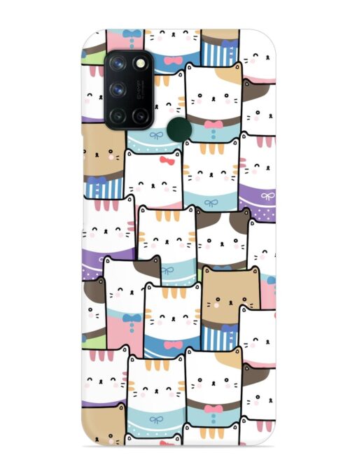 Cute Adorable Cat Snap Case for Realme 7I Zapvi