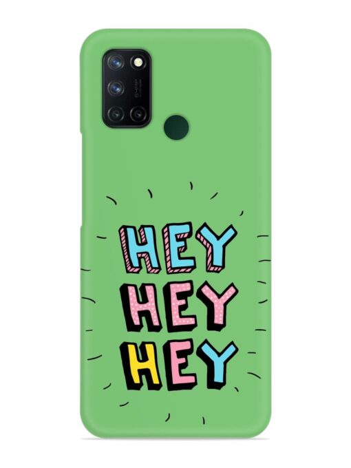 Hey Vector Cartoon Snap Case for Realme 7I Zapvi