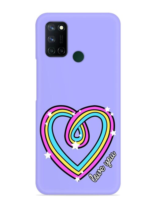 Colorful Rainbow Heart Snap Case for Realme 7I Zapvi