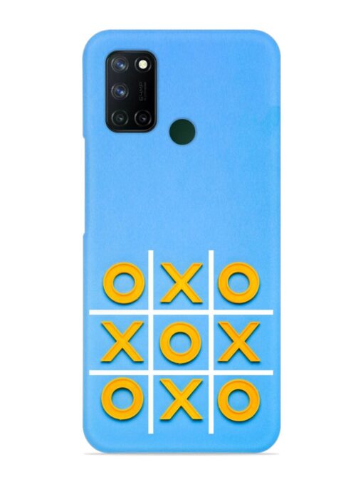 Yellow Plastic Crosses Snap Case for Realme 7I Zapvi