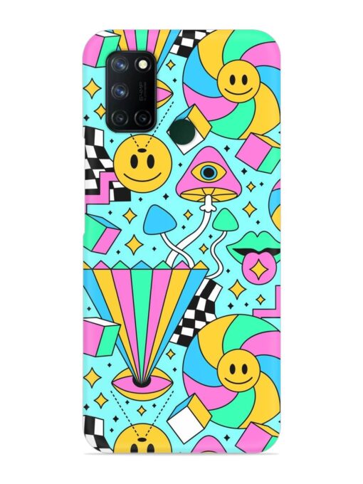 Trippy Rainbow 60S Snap Case for Realme 7I Zapvi