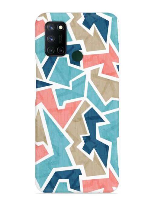 Vintage Geometric Triangle Snap Case for Realme 7I Zapvi