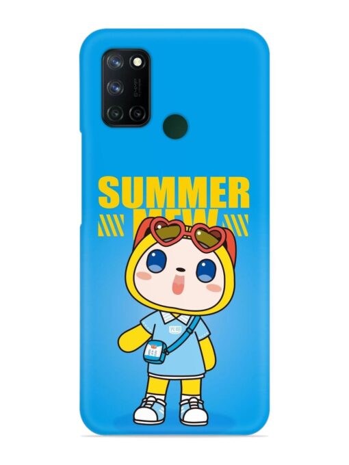 Summer Mew Cartoon Snap Case for Realme 7I Zapvi