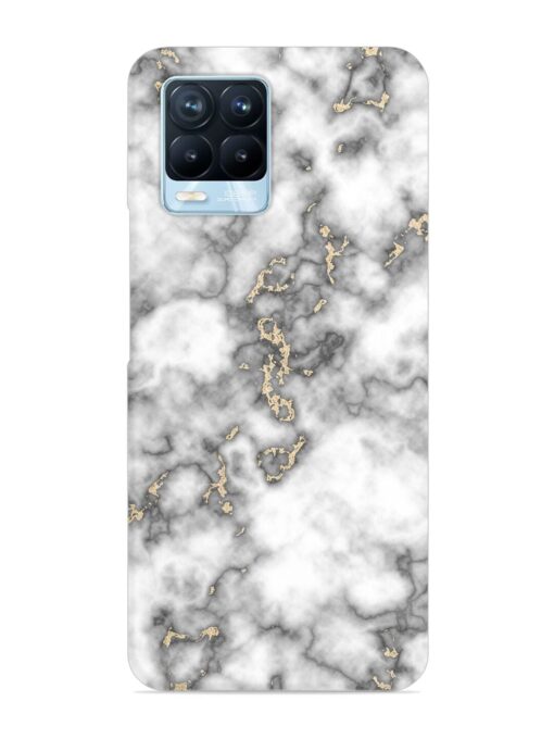 Gray And Gold Marble Snap Case for Realme 8 Pro Zapvi