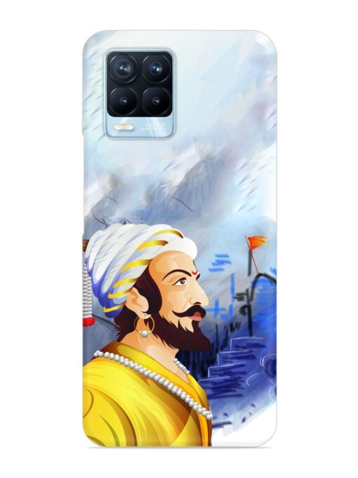 Shivaji Maharaj Color Paint Art Snap Case for Realme 8 Pro Zapvi