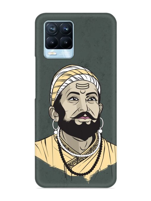 Shivaji Maharaj Vector Art Snap Case for Realme 8 Pro Zapvi