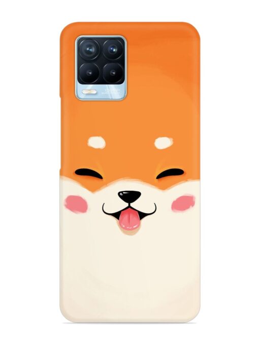 Cute Dog Face Vector Snap Case for Realme 8 Pro Zapvi