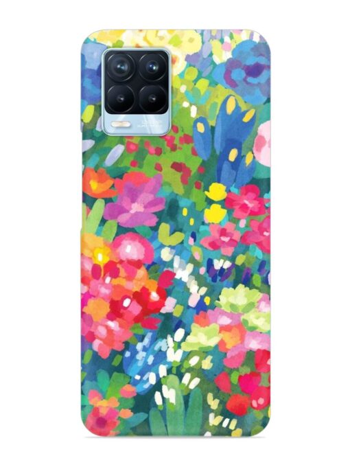 Watercolor Flower Art Snap Case for Realme 8 Pro Zapvi