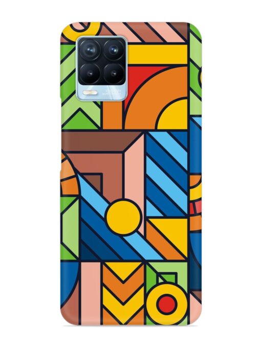 Colorful Geometric Snap Case for Realme 8 Pro Zapvi