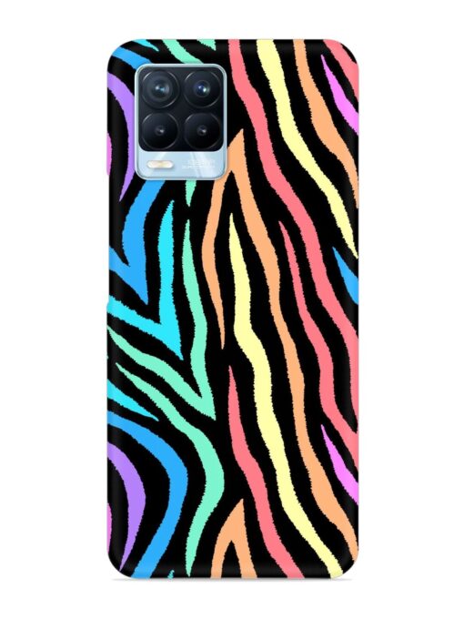 Colorful Abstract Zebra Snap Case for Realme 8 Pro Zapvi