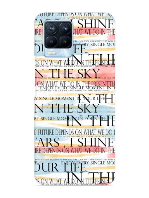 Seamless Slogans Pattern Snap Case for Realme 8 Pro Zapvi