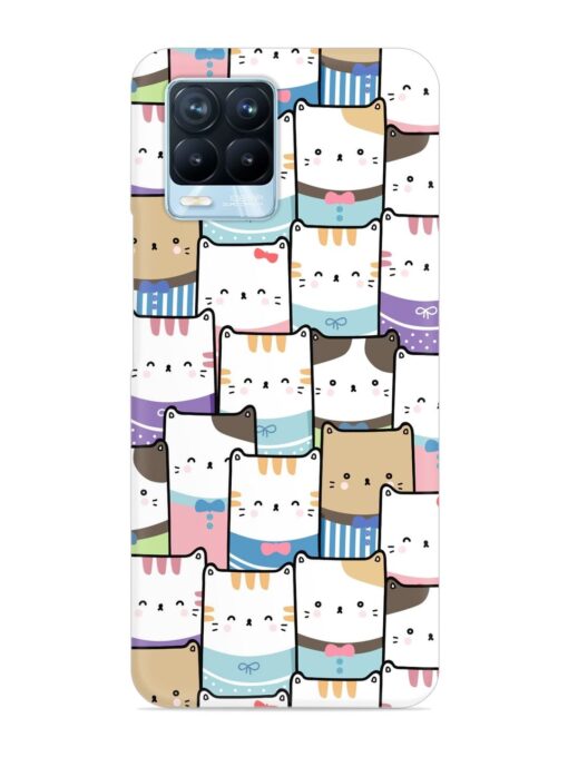 Cute Adorable Cat Snap Case for Realme 8 Pro Zapvi