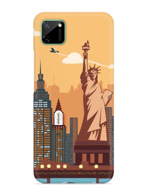 New York Statue Of Liberty Architectural Scenery Snap Case for Realme C11 (2020) Zapvi