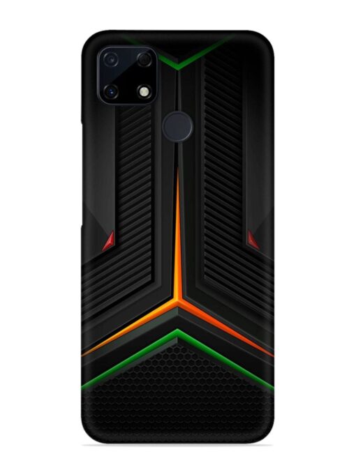 Orange Triangle Light Snap Case for Realme C12 Zapvi