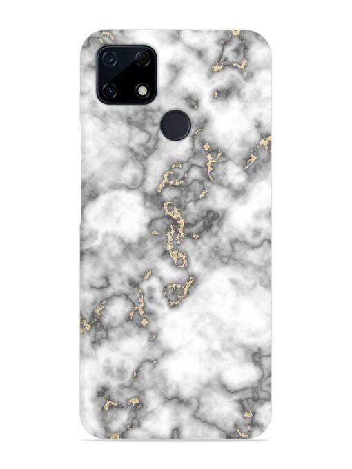 Gray And Gold Marble Snap Case for Realme C12 Zapvi