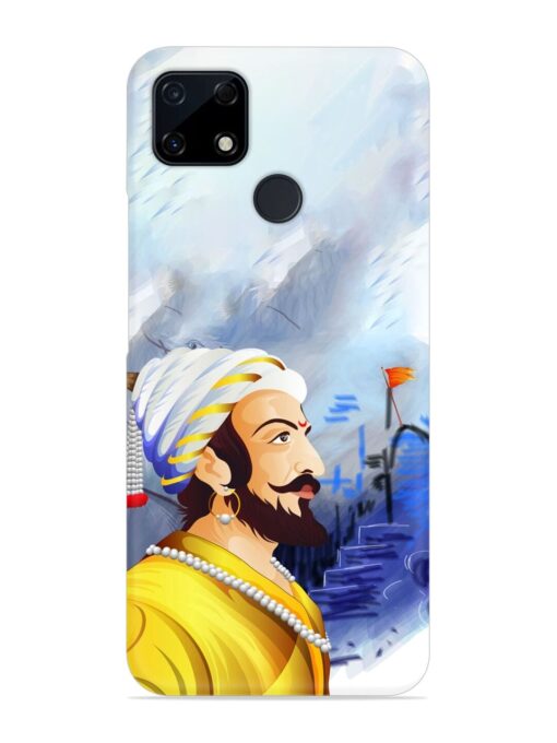 Shivaji Maharaj Color Paint Art Snap Case for Realme C12 Zapvi