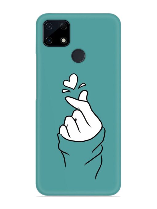 Korean Heart Sign Art Snap Case for Realme C12 Zapvi