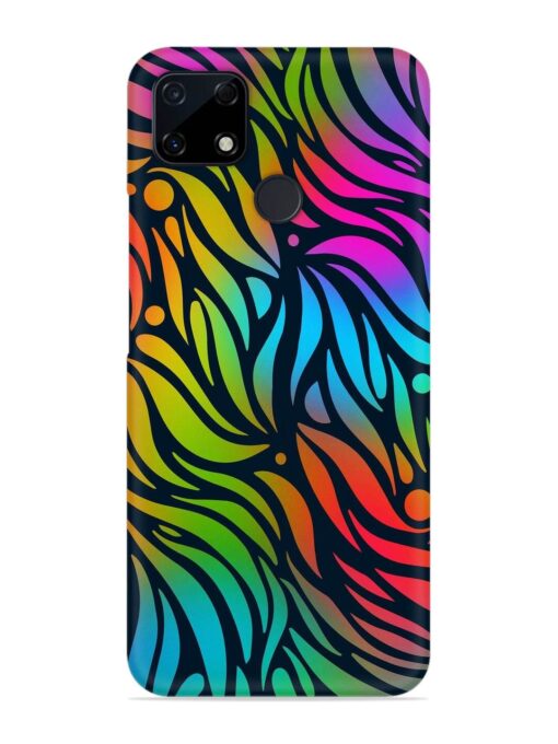 Abstract Leaf Design Snap Case for Realme C12 Zapvi