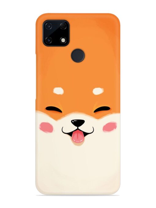 Happy Cat Art Snap Case for Realme C12 Zapvi