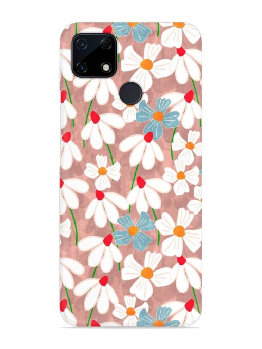 Abstract Petal Flowers Snap Case for Realme C12 Zapvi