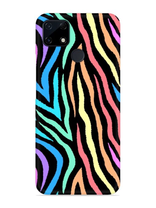 Colorful Abstract Zebra Snap Case for Realme C12 Zapvi