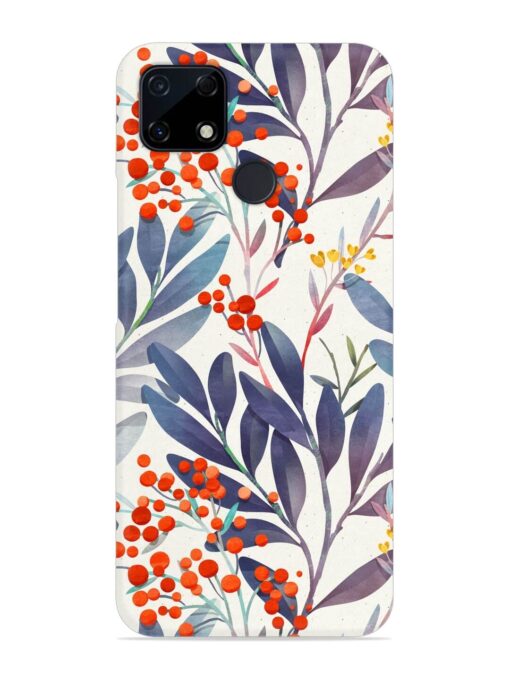 Seamless Floral Pattern Snap Case for Realme C12 Zapvi