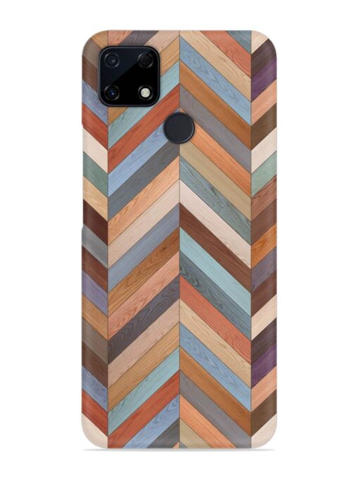 Seamless Wood Parquet Snap Case for Realme C12 Zapvi