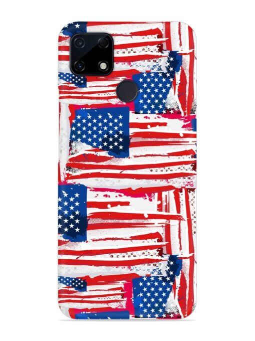 Usa Flag Seamless Snap Case for Realme C12 Zapvi