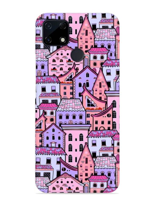 Seamless Pattern Houses Snap Case for Realme C12 Zapvi