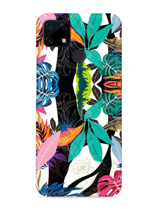 Floral Pattern Bright Snap Case for Realme C12 Zapvi