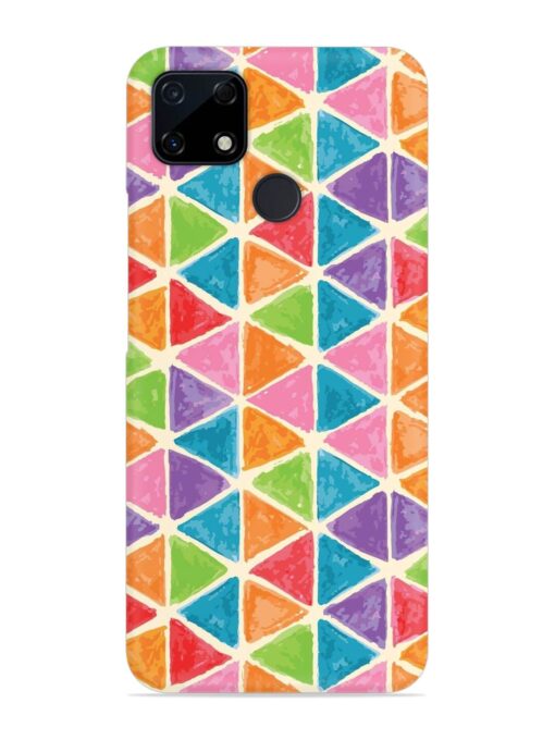 Seamless Colorful Isometric Snap Case for Realme C12 Zapvi