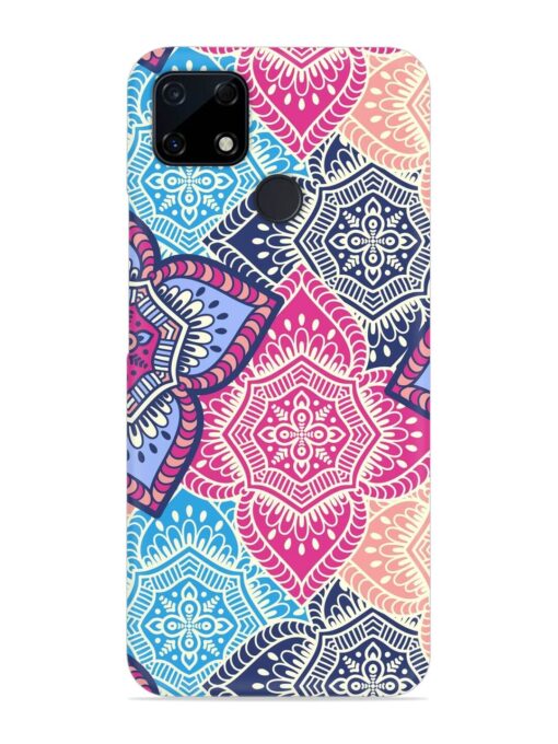 Ethnic Floral Seamless Snap Case for Realme C12 Zapvi