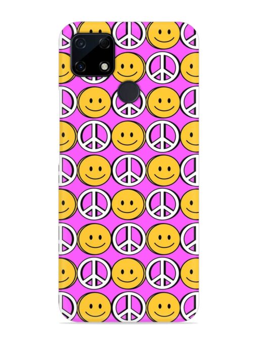 Smiley Face Peace Snap Case for Realme C12 Zapvi