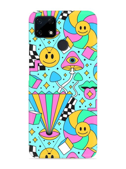 Trippy Rainbow 60S Snap Case for Realme C12 Zapvi