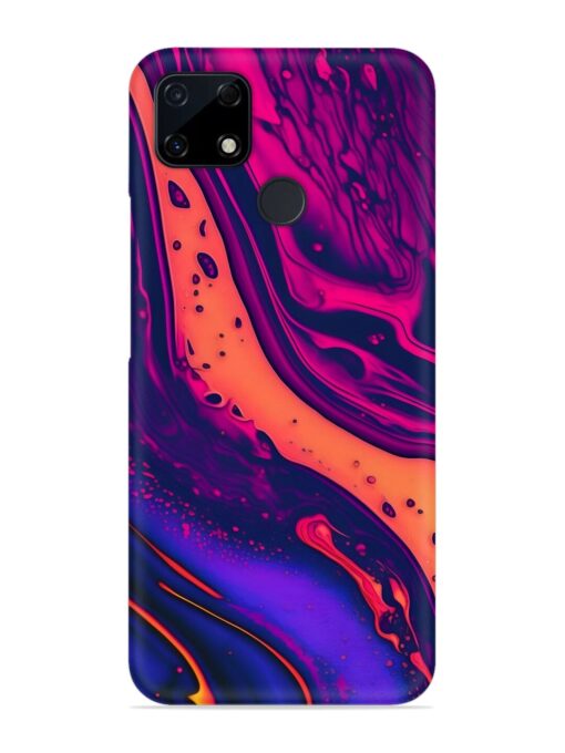 Fluid Blue Pink Art Snap Case for Realme C12 Zapvi