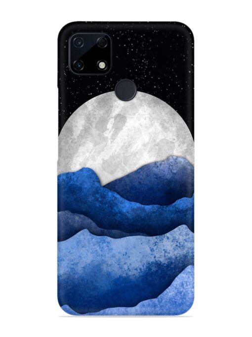 Full Moon Mountain Vector Snap Case for Realme C12 Zapvi