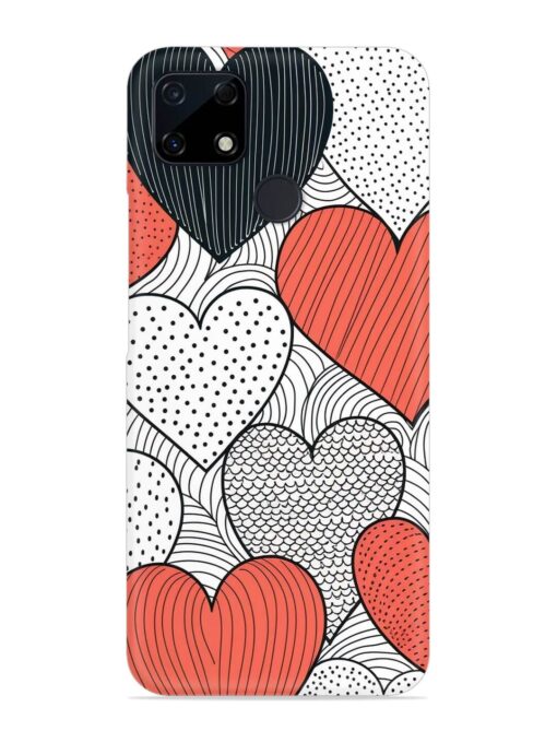 Girly Heart Seamless Snap Case for Realme C12 Zapvi