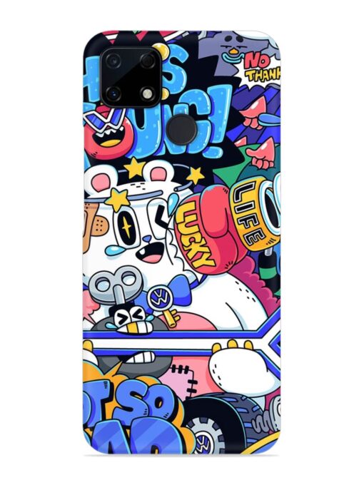 Universal Doodle Snap Case for Realme C12 Zapvi