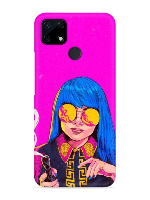 Aesthetic Anime Girl Snap Case for Realme C12 Zapvi