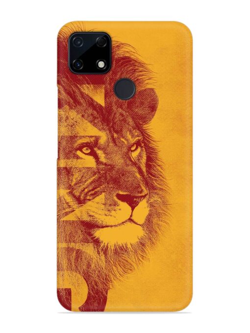 Gold Lion Crown Art Snap Case for Realme C12 Zapvi