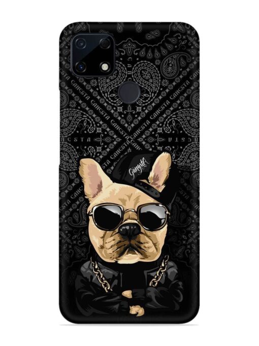 Gangsta Cool Sunglasses Dog Snap Case for Realme C12 Zapvi