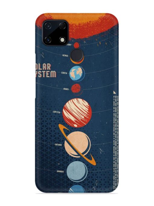 Solar System Vector Snap Case for Realme C12 Zapvi